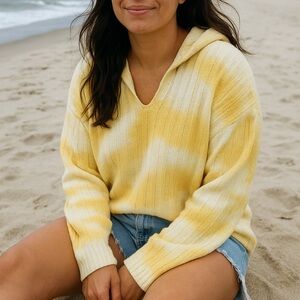 Yellow Tie-Dye Women's Hoodie - Hem and Thread